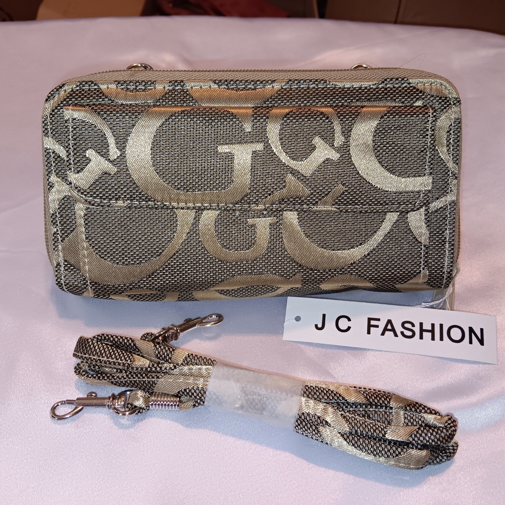 Gold and Gray Women's Wallet